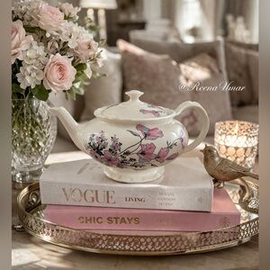 Vintage Myott Son & Co Teapot – Floral England China